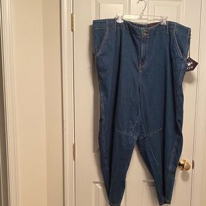 Ava & Viv Indigo Wash Denim High- Rise Trousers…size 26